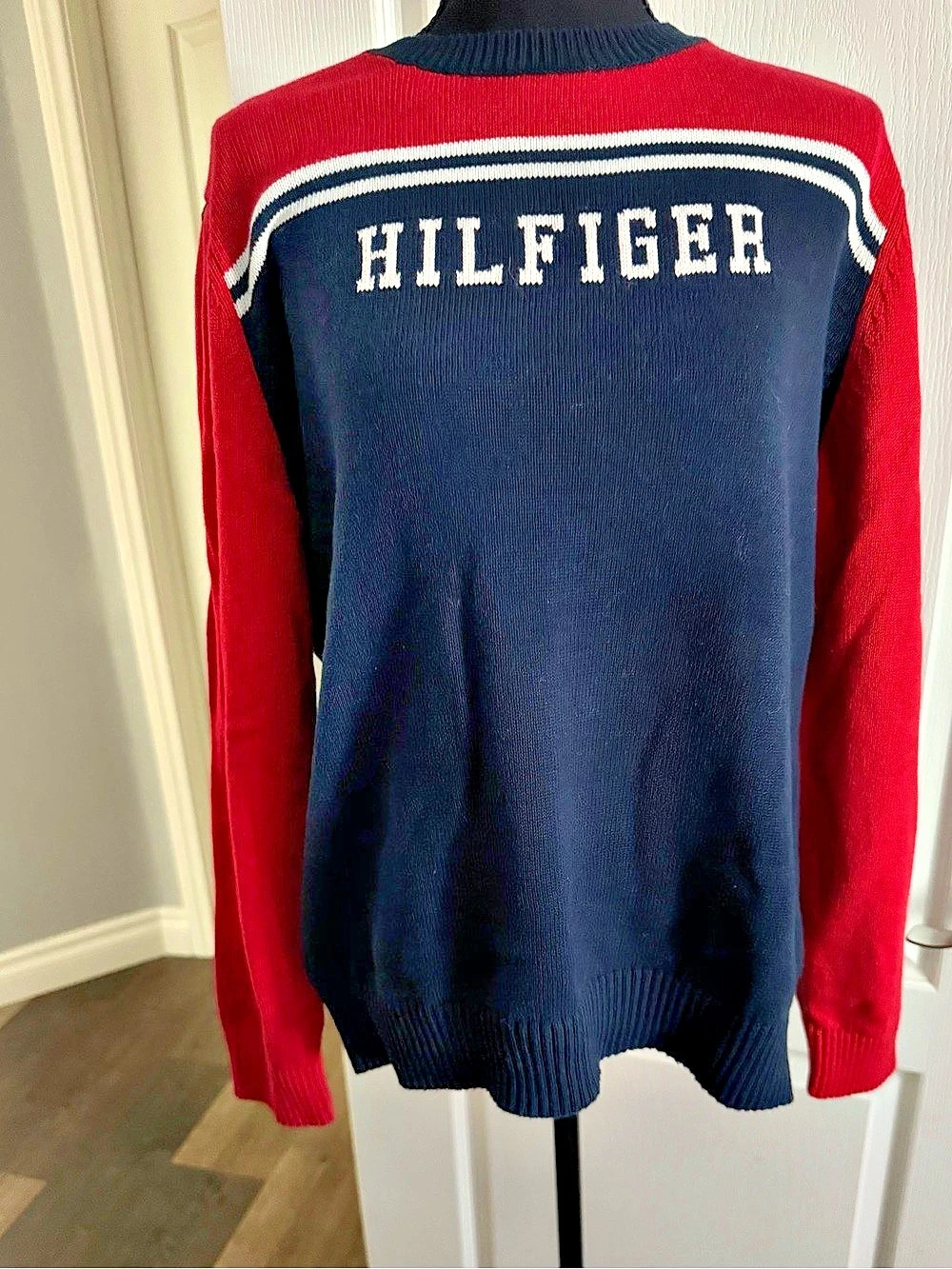 Tommy Hilfiger Color Block Crewneck Sweater XXL Like New